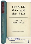Ernest Hemingway Signed Presentation Copy of Old Man and the Sea -- Signed in 1954, the Year He Won the Nobel Prize in Literature